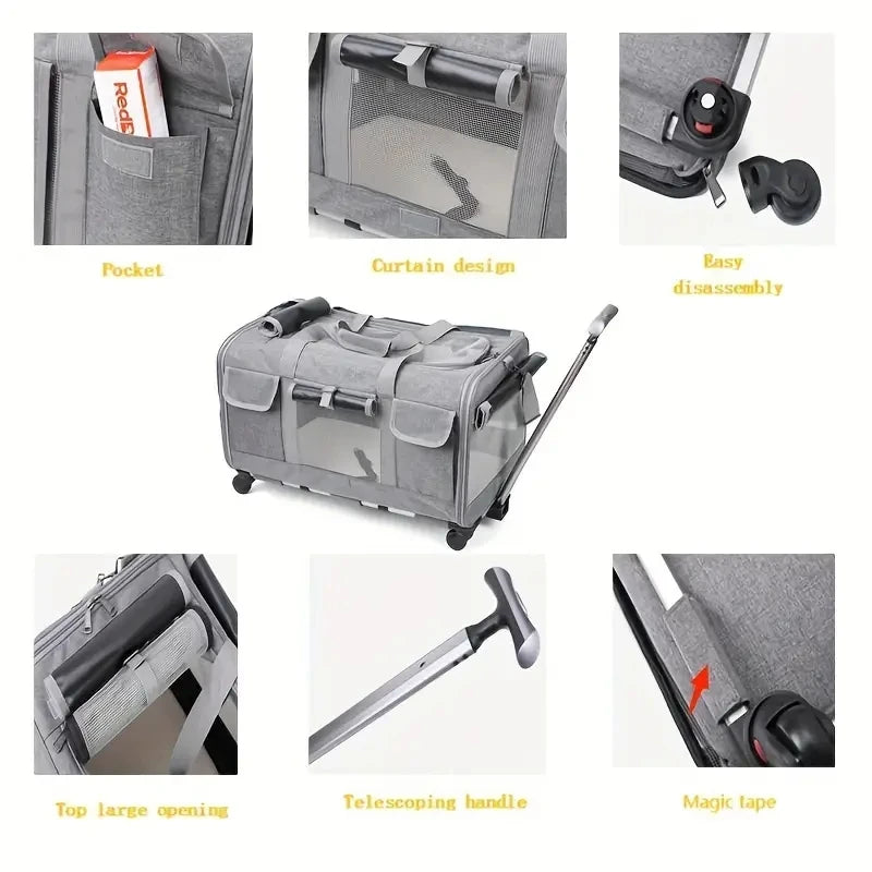 RollAway Luxury Pet Travel Trolley