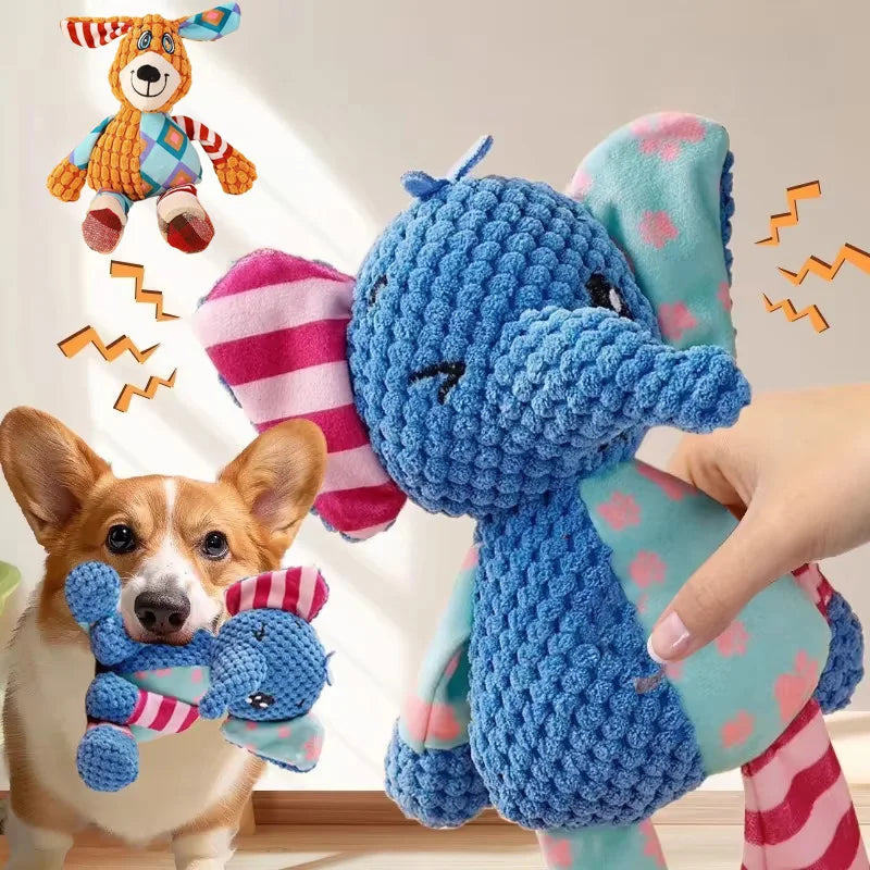 SnuggleSqueak Interactive Plush Dog Toy