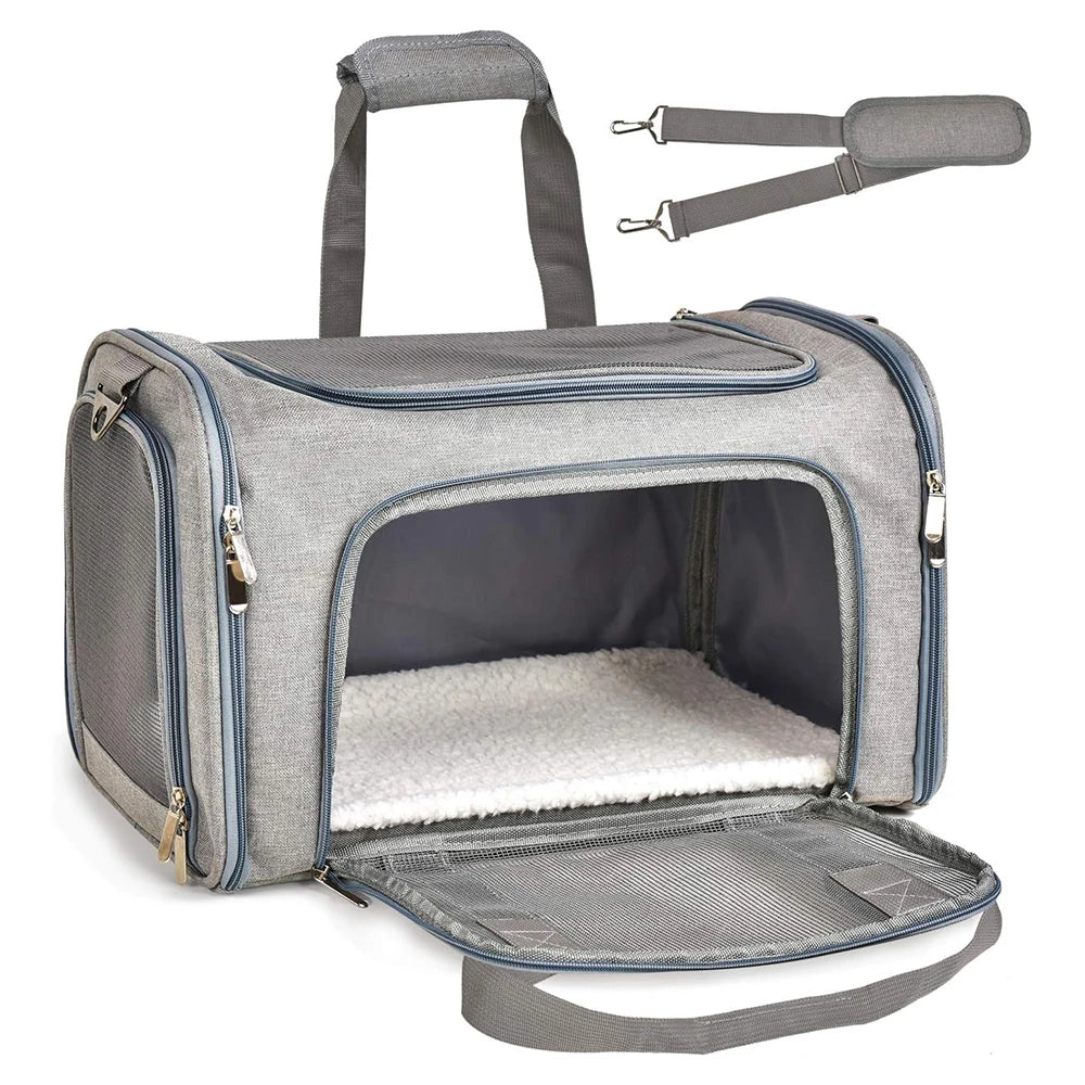 TravelNest Pro Foldable Pet Carrier