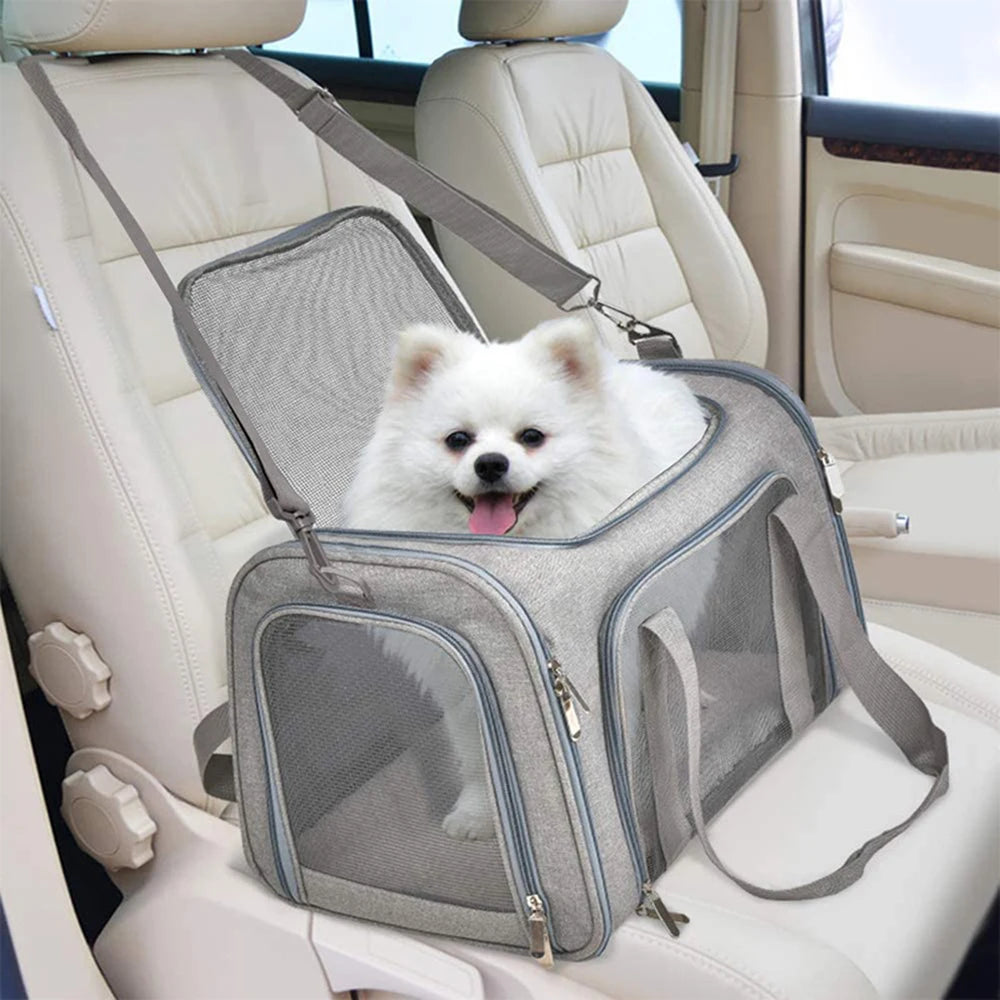 TravelNest Pro Foldable Pet Carrier