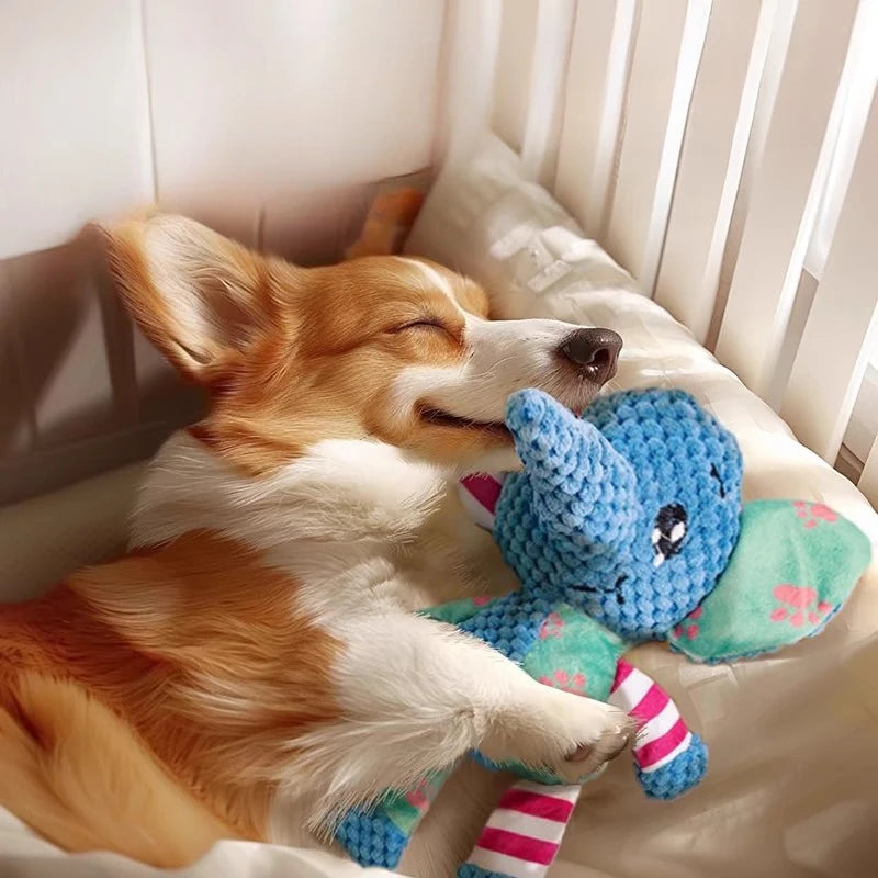 SnuggleSqueak Interactive Plush Dog Toy